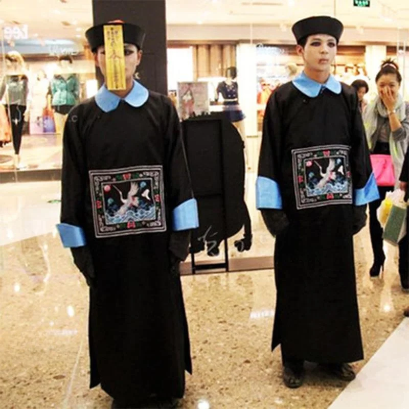 

Chinese Zombie Horror Haunted House Costume loween Terror Outfit Women's Traditional Clothing Stage Performance Wear