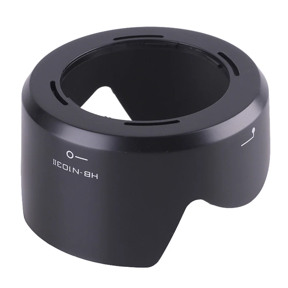 HB-N103II Plastic Camera Mount Lens Hood Fit for Nikon 1 VR 30-110mm f/3.8-5.6 Camera Lens