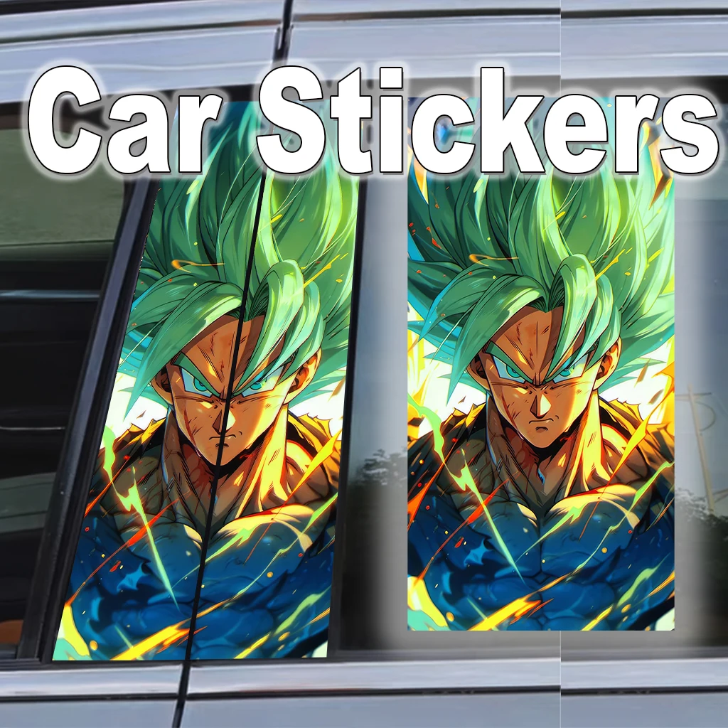 

Dragon Ball B-pillar Anti-scratch Anti-rub Car Sticker Waterproof Sticker Super Saiyan Anime Self-adhesive Decoration Auto Parts