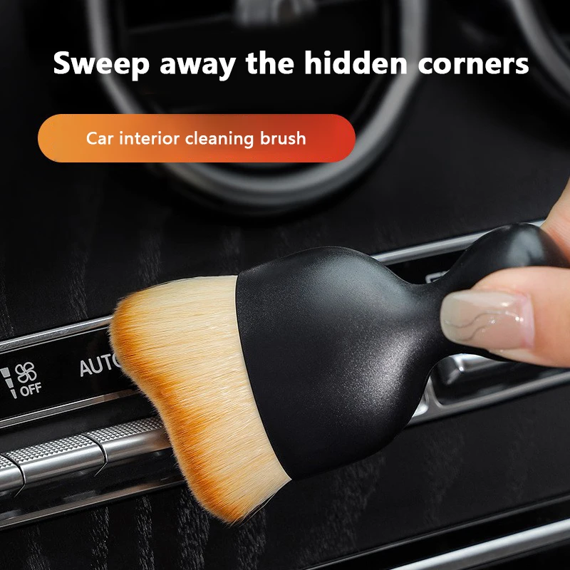 Car Interior Cleaning Tool Dashboard Air Outlet Soft Brush Auto Home Office Crevice Dust Removal Artifact Brush