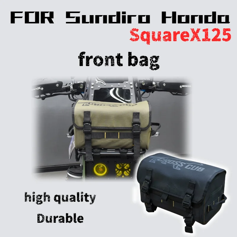 For Sundiro Honda Square X125 modified hard-shell waterproof retro motorcycle headband, large capacity accessories