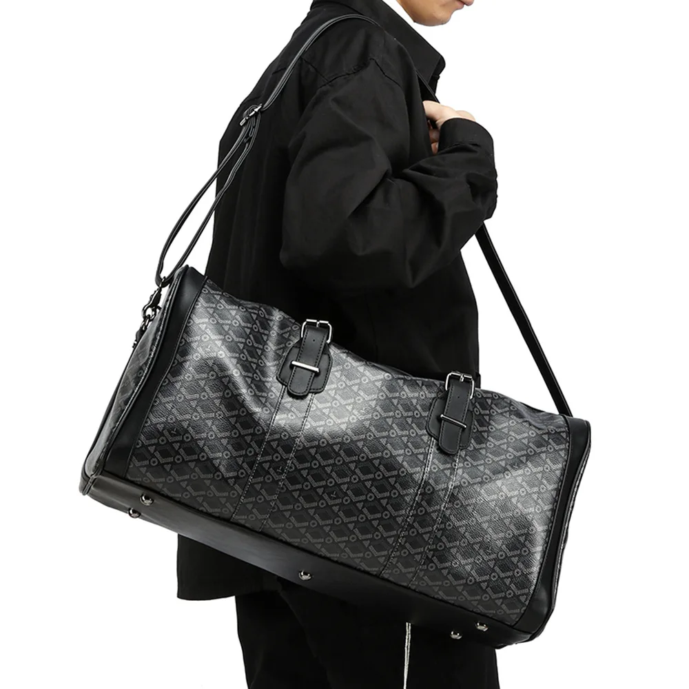 Luxuriöse Karierte Handtaschen für Herren Große Kapazität Reisetasche Shopper Modisches Design Henkeltaschen Multifunktionale Umhängetasche Handtasche – Detail 6