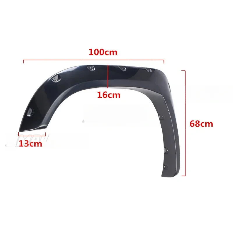 2014-2017 Tundra Smooth Stripe Style Fender Flares 2Pair/Set