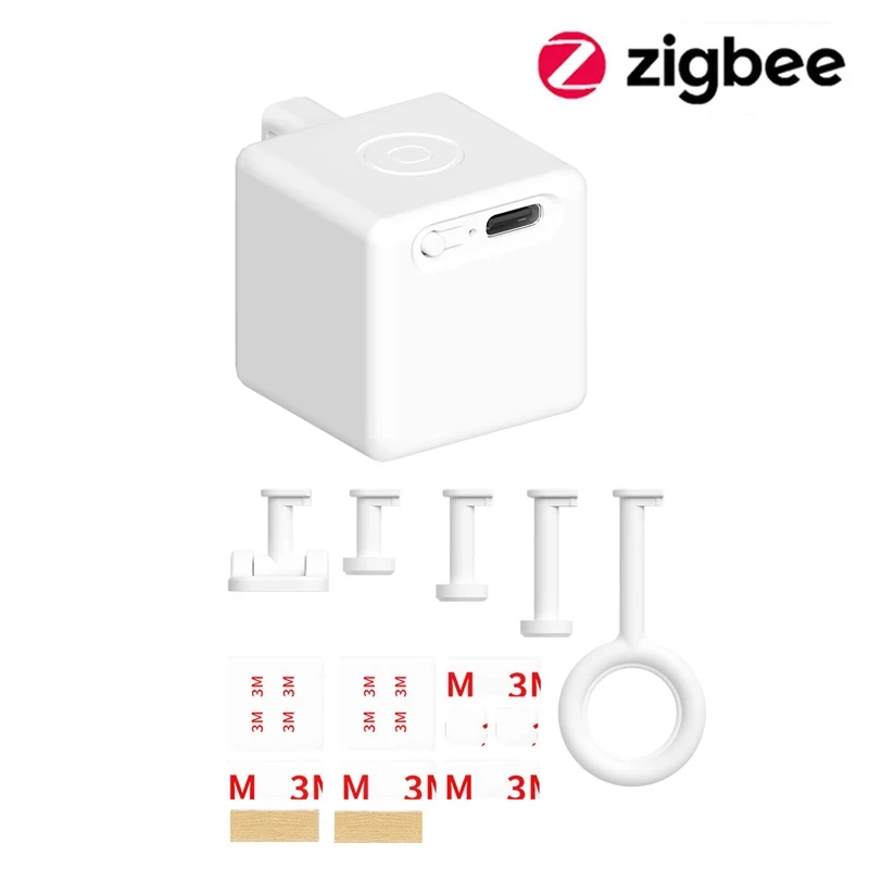 Typ-C Wiederaufladbare Tuya Zigbee Smart Touch Fingerbot Plus 5V Roboter Taste Drücker Arm Schalter Unterstützung Alexa google Home Alice