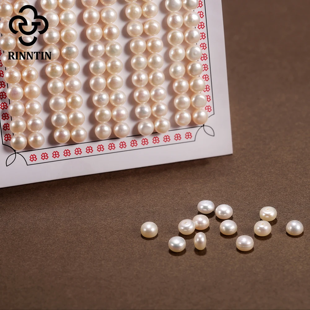 

Rinntin 3A 4A Freshwater Pearl Half Bread Pearl Beads for Jewelry Making DIY Necklace Earrings Charms Accessories 1 Pack PP12