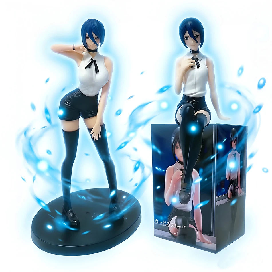 Reze 13-19CM Chainsaw Man Anime-Figur, stehende Anime-Modellfigur, Geschenk, Sammlerstück, PVC-Actionfigur