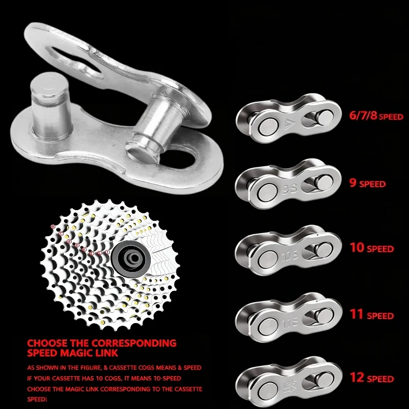 10PCS Bicycle Missing Link 6/7/8/9/10/11/12 Speed Quick Release Bike Chain Link Road Bike Joint Buckle Bicycle Chain components