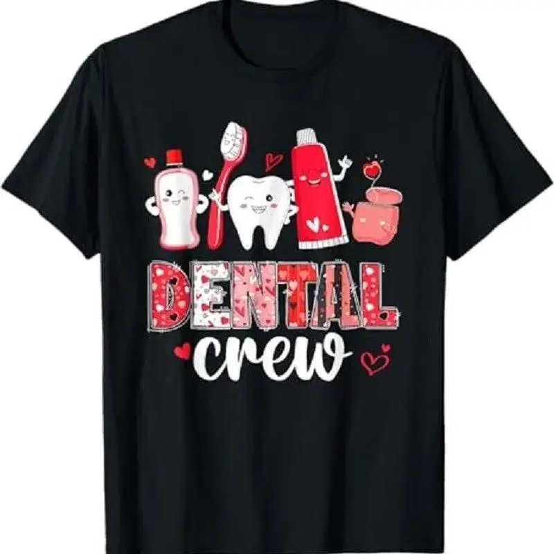 Dental Crew Squad Teeth Dental Assistant Valentine s Day T Shirt