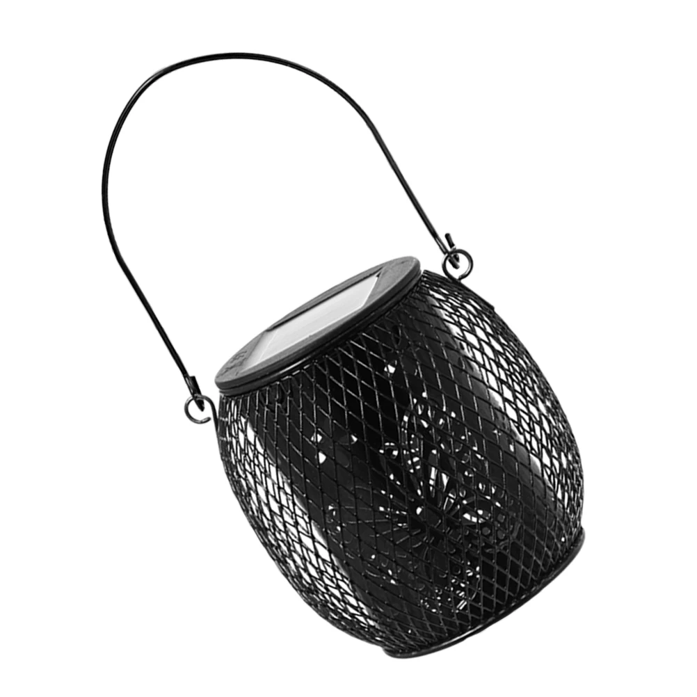 

Solar LED Garden Lights Decorative Lamps Vintage Outdoor Powered Hanging for outside Iron Lantern