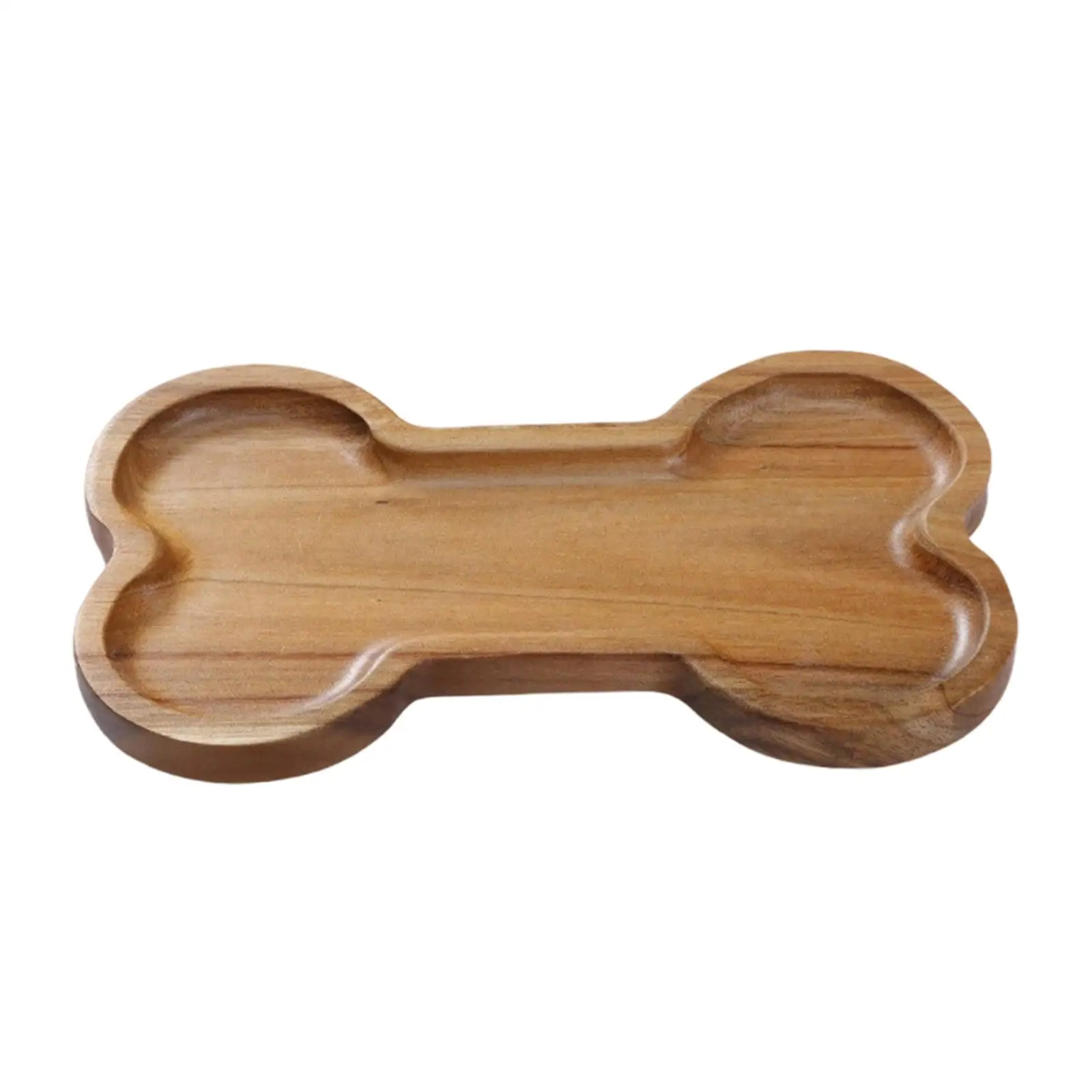 Wood Serving Tray Bone Shape Dinner Tray, Versatile Candy Dish Bowl Snack Plate Food Serving Dish for Desser,t Fruit Drinks