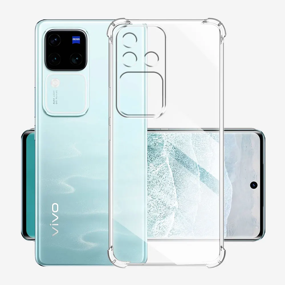 For Vivo V30 Pro 5G Case V2318 V2319 Clear Shockproof Silicone Soft TPU Phone Case For VIVO V30 V30Pro Clear Protect Back Cover