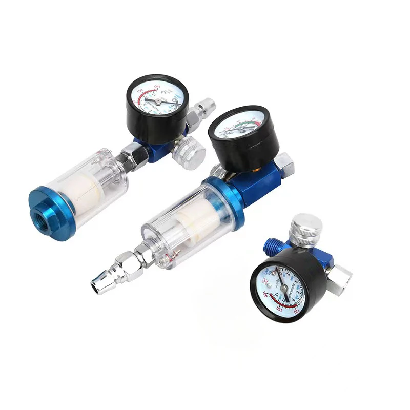 

Pneumatic Spray Gun Air Regulator Gauge Water Trap Filter Tool JP/EU/US Adapter Spray Gun Accessories