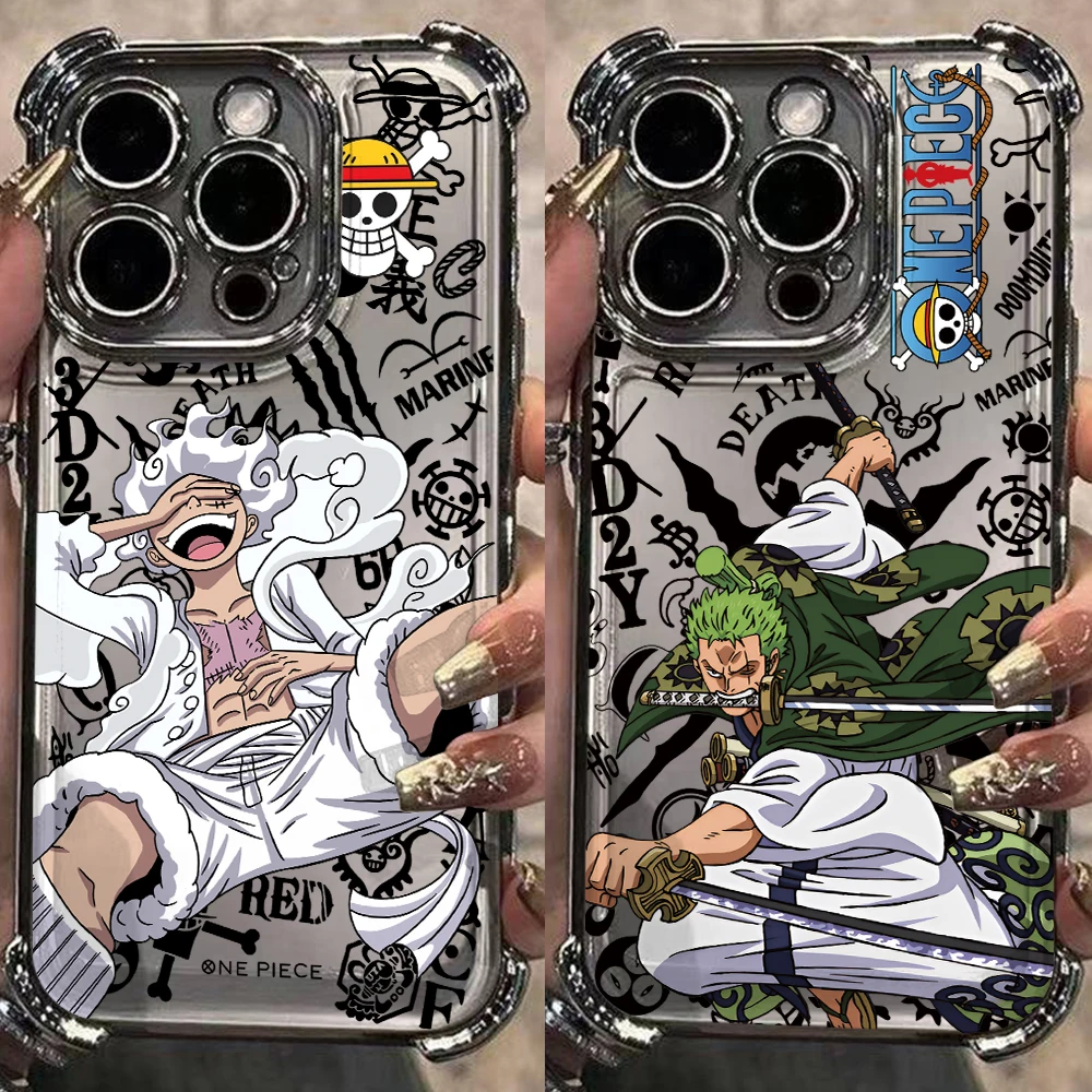 O-One Pieces Luffys Choppers Phone Case for Samsung Galaxy A57 A56 A55 A54 A53 A37 A36 A27 A17 A16 A06 4G 5G Transparent Cover