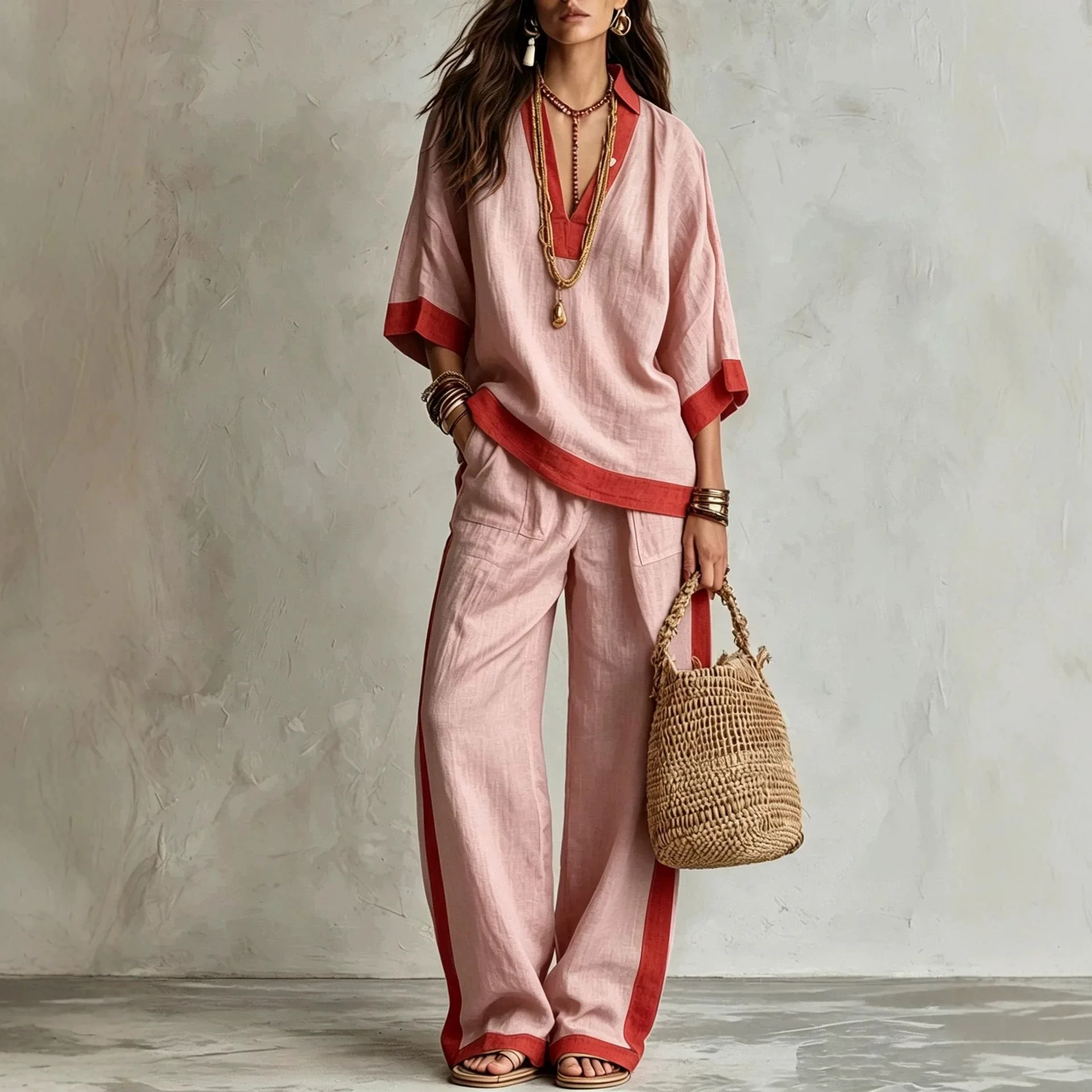 カジュアルなゆったり2点セット 春秋ファッション ストリート - Street Fashion Girl のレビューと価格