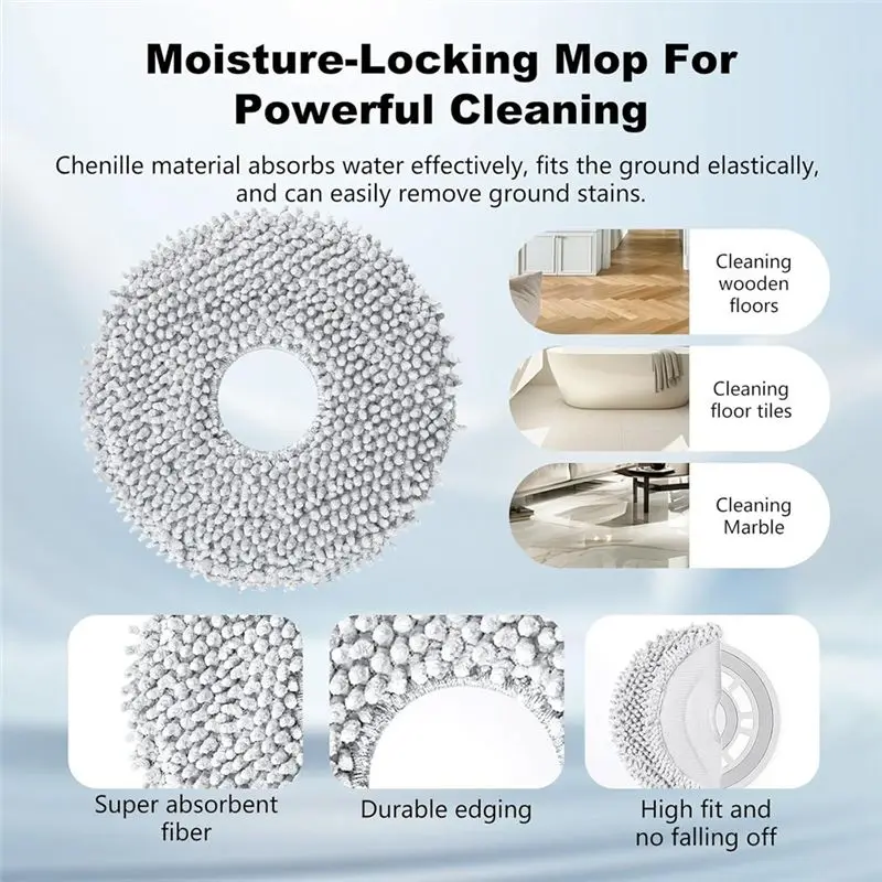 AT21-22PCS For Roborock Qrevo S, Qrevo Pro, Qrevo Maxv Robot Vacuum Cleaner Parts Main Brush Side Brush Hepa Filter Dust Bag