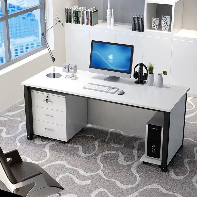 Drawer Wooden Office Desk Study Modern Computer Gaming Standing Luxury Office Desk Display Meuble Bureau Commercial Furniture