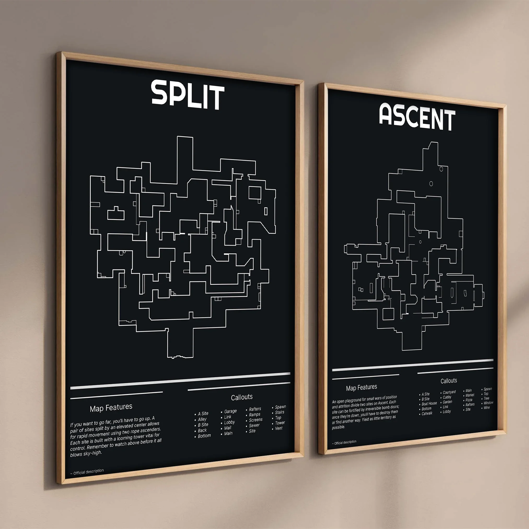 Retro 2023 Hot Game Valorant Map Wall Art Poster Aesthetics Set For Canvas Print Home Decor Gaming Room Decoration Esports Gamer