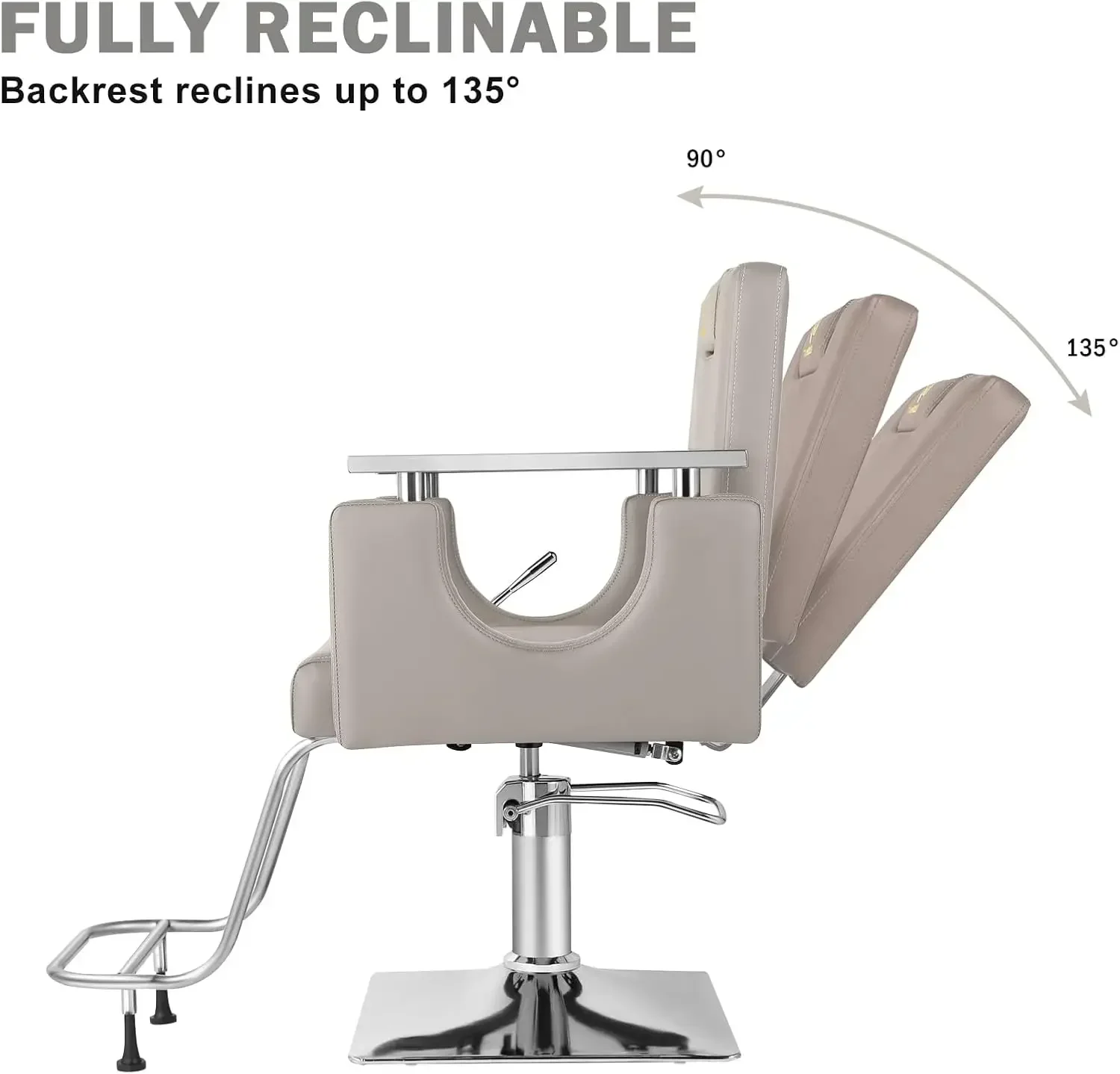 [XMSJ] Парикмахерское кресло, кресло для салона, гидравлическое лежачее парикмахерское кресло, вращающееся на 360 градусов поворотное кресло для укладки волос, стулья для стрижки Sa