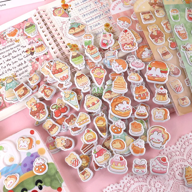 Fun 3D Puffy Stickers for Children Cute Cartoon Foam Sticker Journal Scrapbook Decor Sticker Creative DIY Craft Decal Kids Gift
