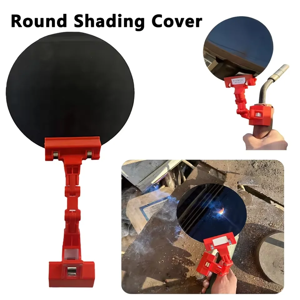 

Welding Blackout Panel Eye Protection Cover Clip-On Universal Round Shading Cover Safety Protector Face Shield For Welding Torch