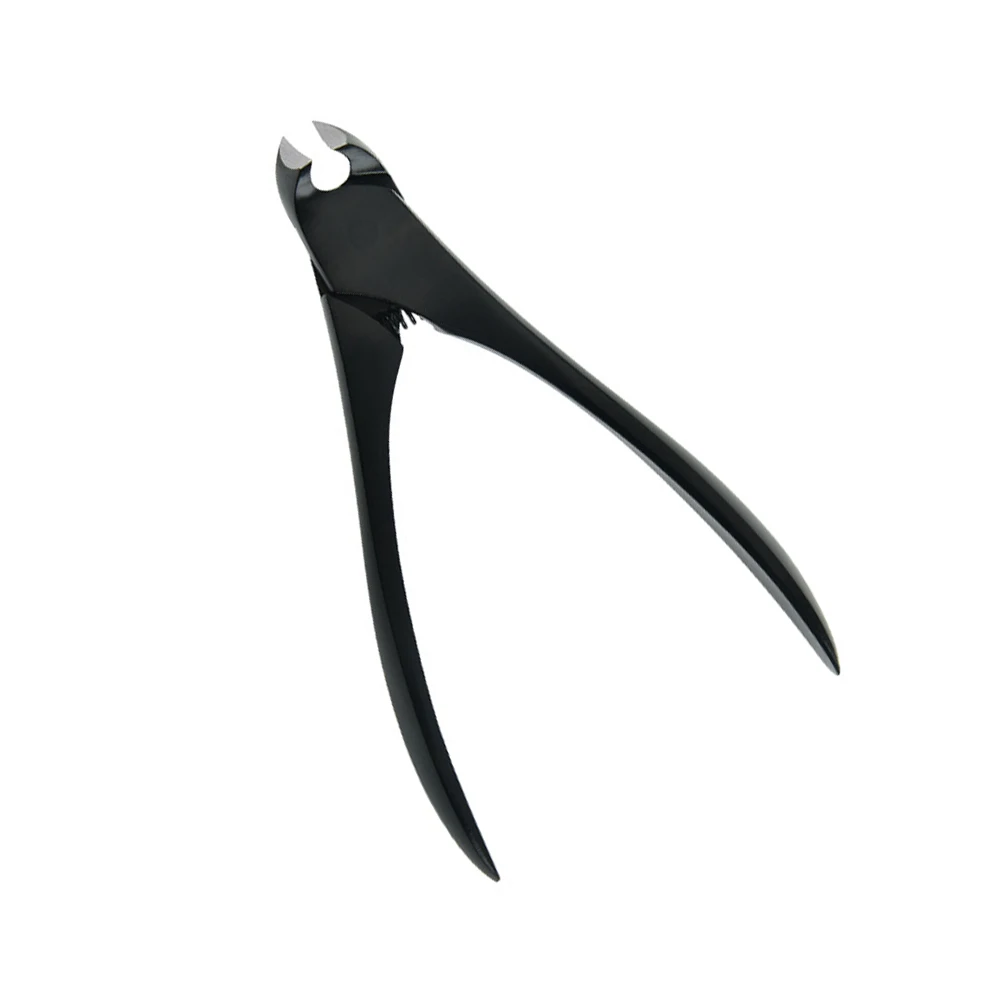 

Horn Nail Scissors Black Fingernail Clipper Durable Manicure Tool Trimmer Toenail Cuticle Nippers Dead Skin Remover