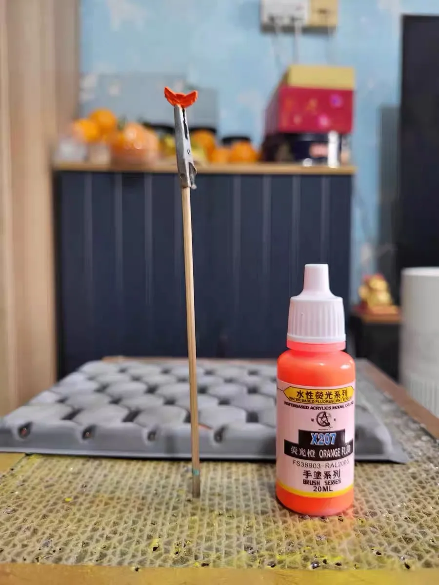Fluorescent Color Paint Pigment Hand Painted Water-Based Paint Model Coloring Figure Clay 20ml