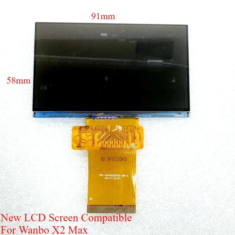 

Новая ЖК-панель, совместимая с Wanbo X2 Max FPC-QY45018FOG-01-A FPC-QY40095FOG-01-A 91x58 90x57 102X63MM