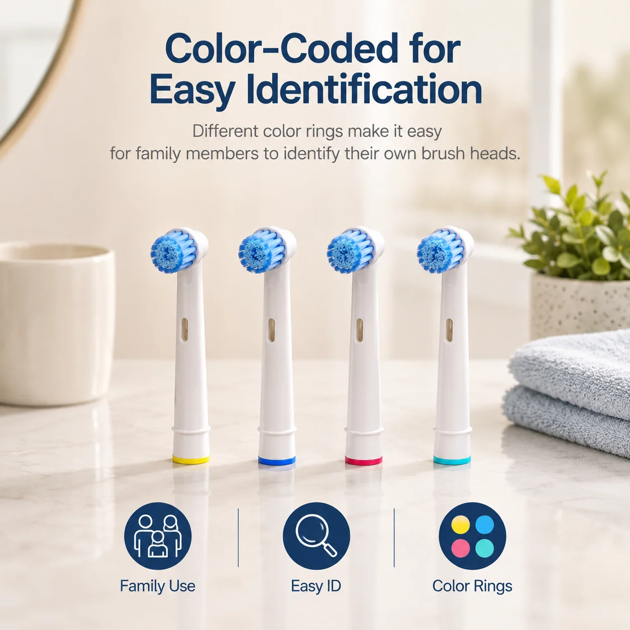 Wholesale 4/8/16/80pcs Set/lot Electric Toothbrush Head For Oral B PRO 6000 Replacement Brush Heads D18 4739 3709