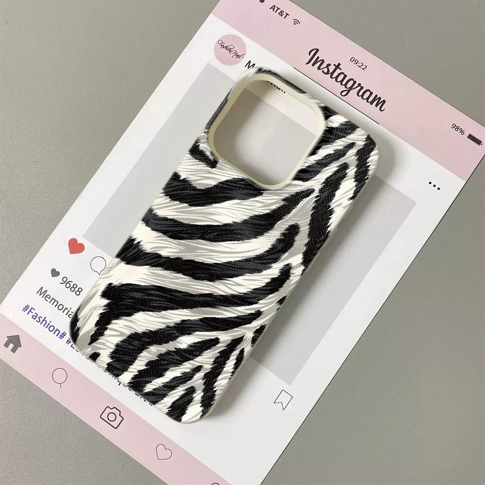 Phone Cases Zebra - Zebra Çizgili Siyah Beyaz Çizilmeye Dayanıklı