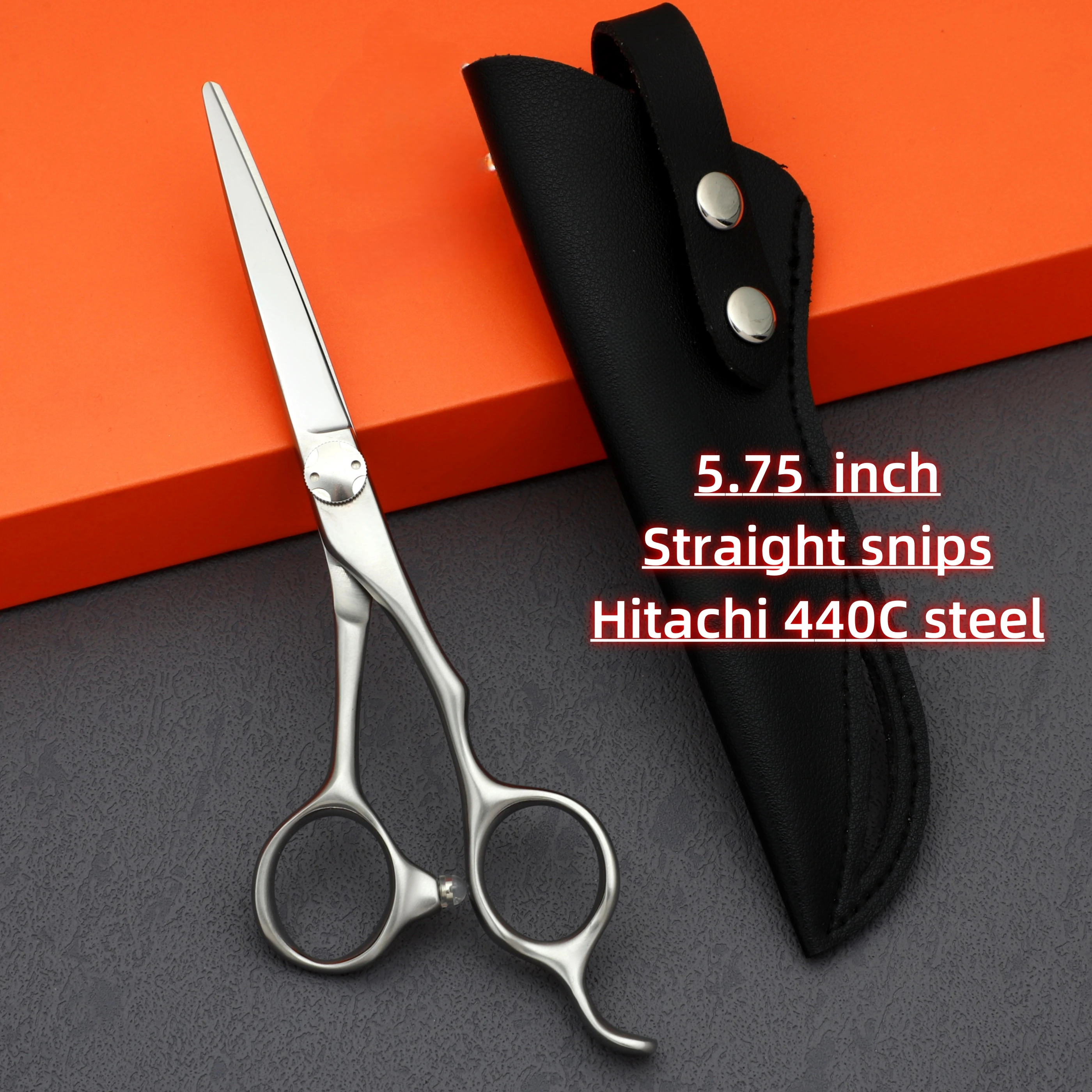 Professional hairdressing scissors，5.75 to 7.0 inches hair cutting scissors，High quality Hitachi 440C steel barber accessories