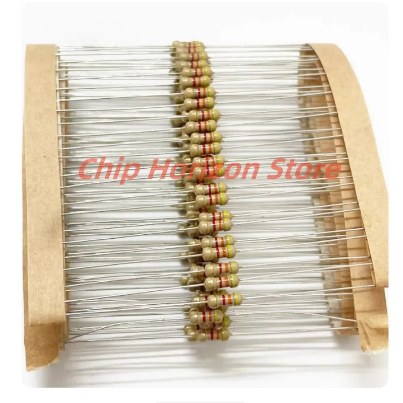 100PCS 1/4W Carbon Film Resistors 5% 1R-10M 10R 47R 100R 220R 1K 10K 4K7 100K 560K 1M 3M3 ohm ibuw Color Ring Resistance