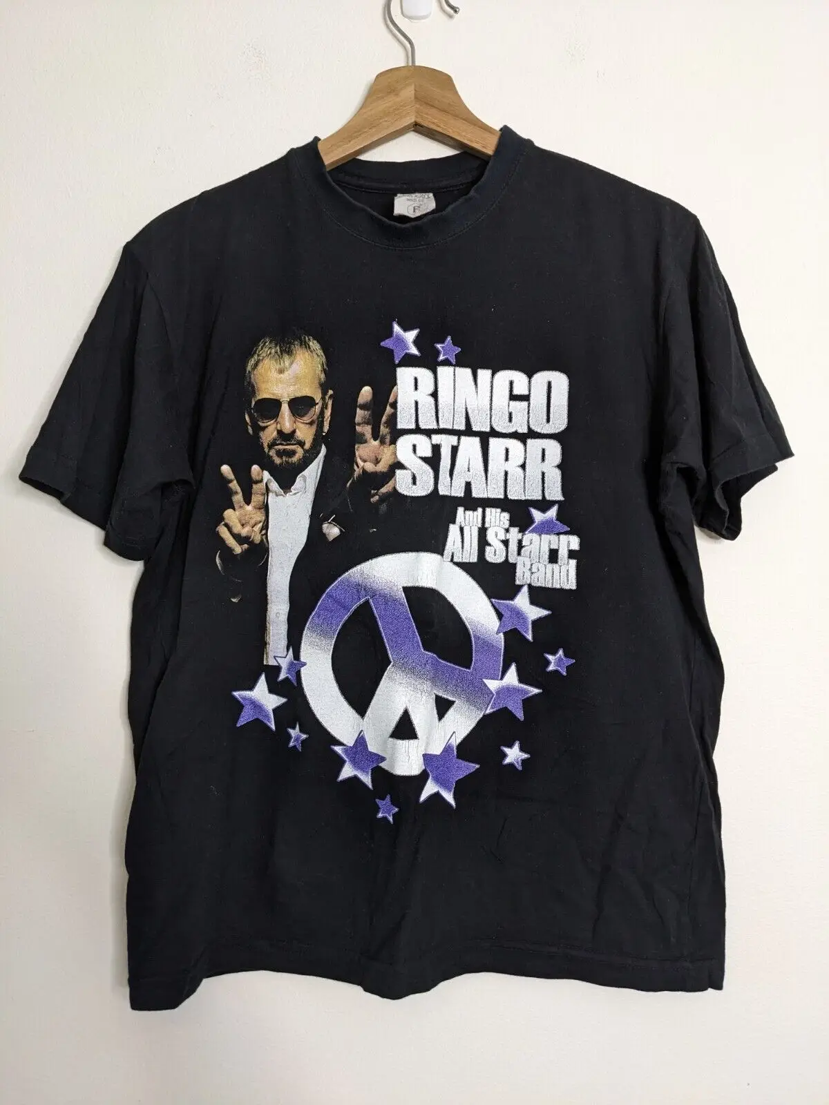 Ringo Starr & His All Starr Band Shirt Adult Small Black 2011 Brazil Tour Tee