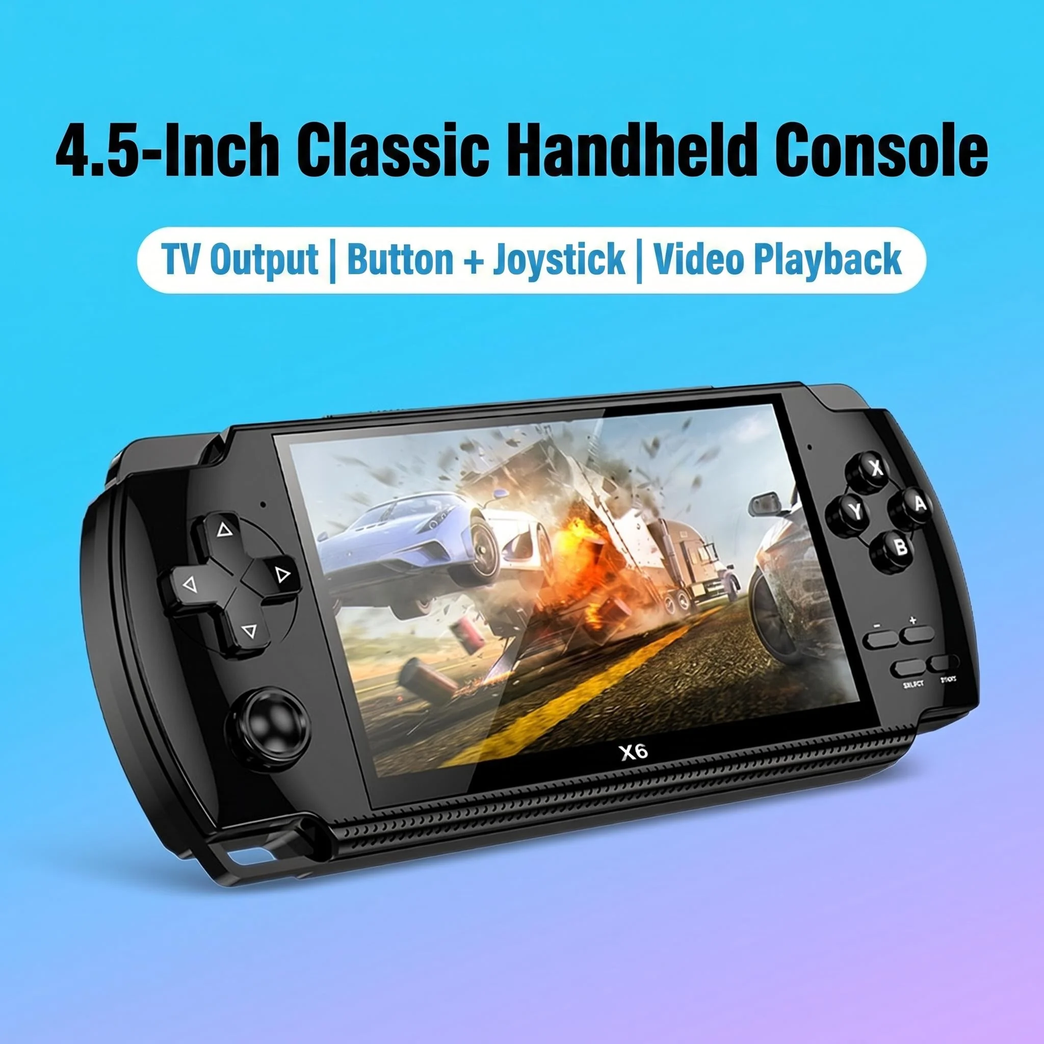 Retro Handheld Game Console 4.5 Inch IPS Screen Linux System Portable Game Device Pocket Handheld Game Player Built-in Classic G