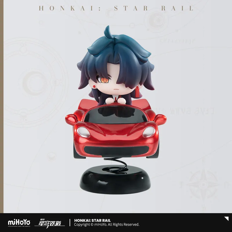 

Honkai: Star Rail Blade, красный дизайн спортивного автомобиля, официальная игрушка-тряска, украшение для рабочего стола, подарок на день рождения, милый аниме-воблер