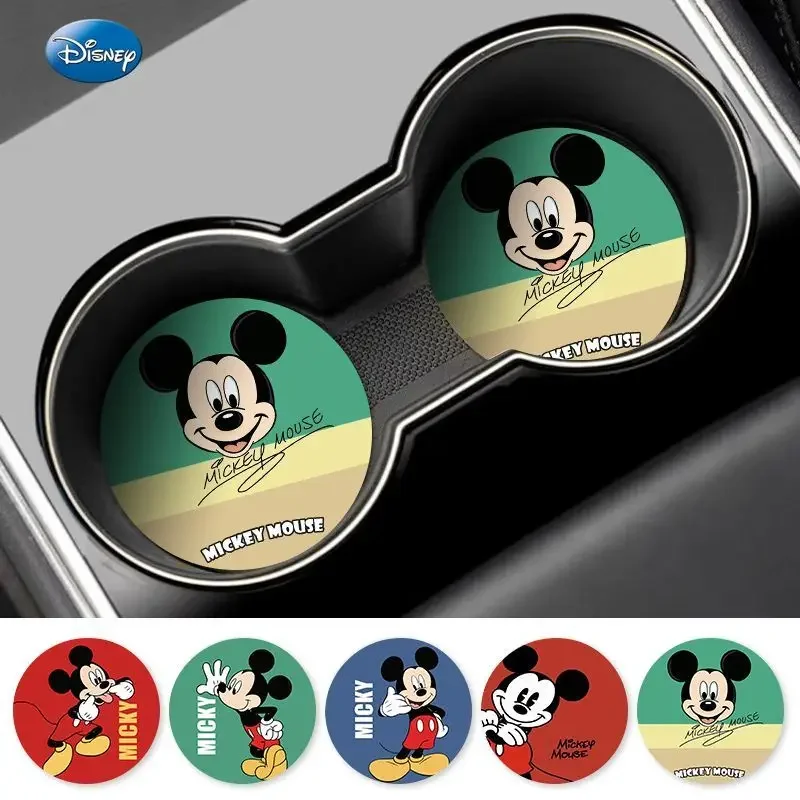 

Автомобильная подставка с Микки Диснеем, автомобильные подставки, креативная подставка для воды, украшение интерьера автомобиля, нескользящий коврик для хранения, универсальный