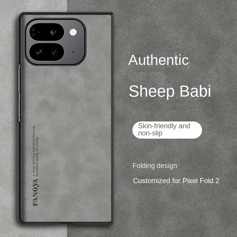 Luxury Business Man Phone Case for Google Pixel Pixel 9 Pro Fold Fold2 Sheepskin Leather All-inclusive Lens Phone Back Cover