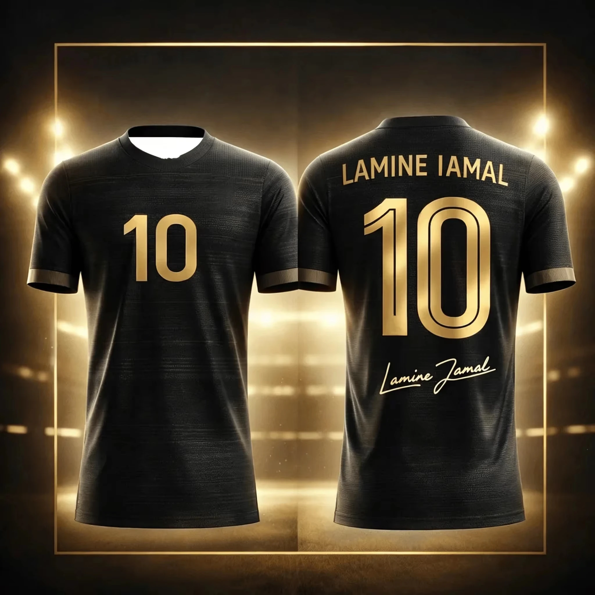 Barcelona Trikot 10 Lamine Yamal Tops Herren T-Shirt Damen T-Shirt Jungen Top Kinder Eltern-Kind Schnelltrocknend Kurzarm Kinder T-Shirt – Detail 5