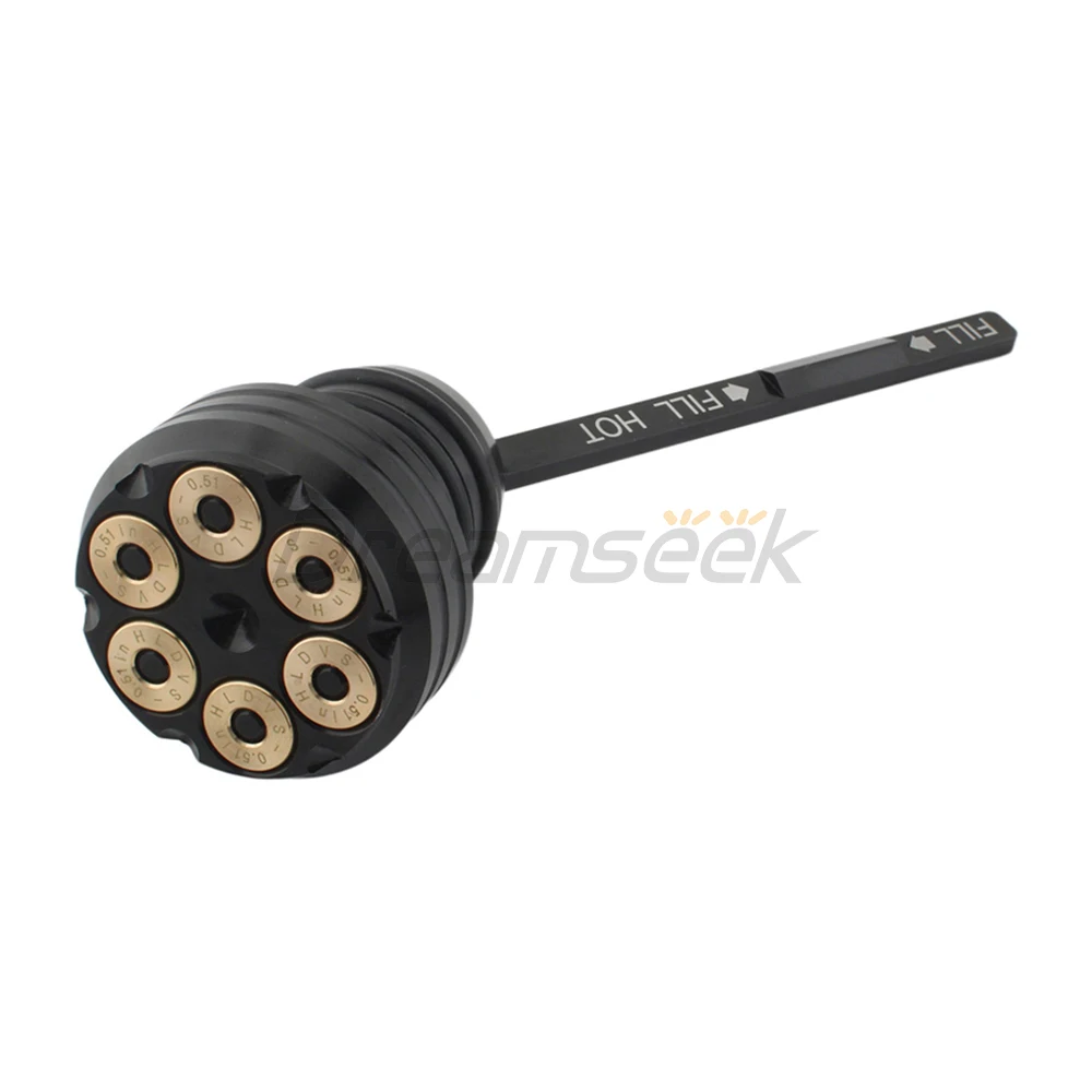 Black Oil Dipstick for Harley Softail Breakout Standard Fat Boy Slim Deluxe Springer 00-17 Motorcycle Tank Filler Plug Fill Cap