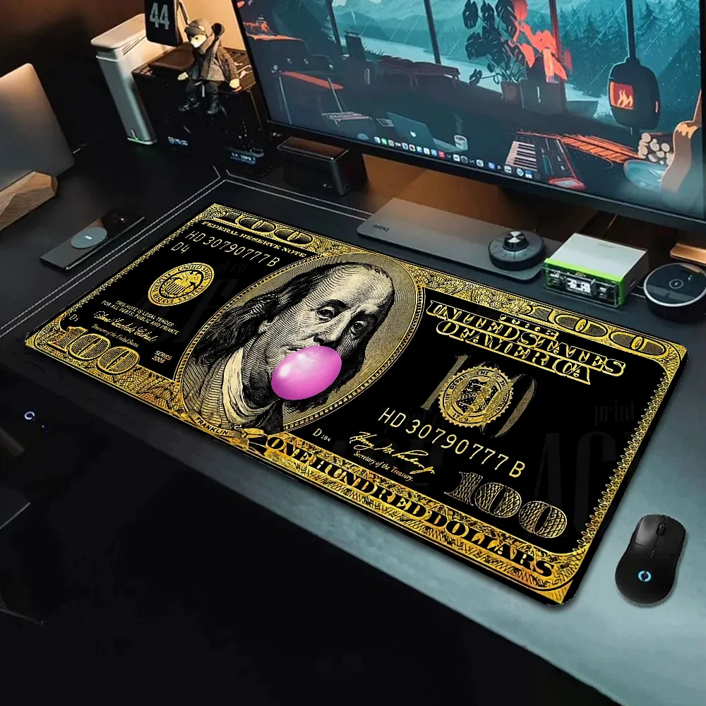 

Funny Mousepad Pc Cabinet Games Desk Mat Large Xxl Mouse Pad Gaming Accessories Computer Desks Non-Slip DOLLARS Mats For Gamer