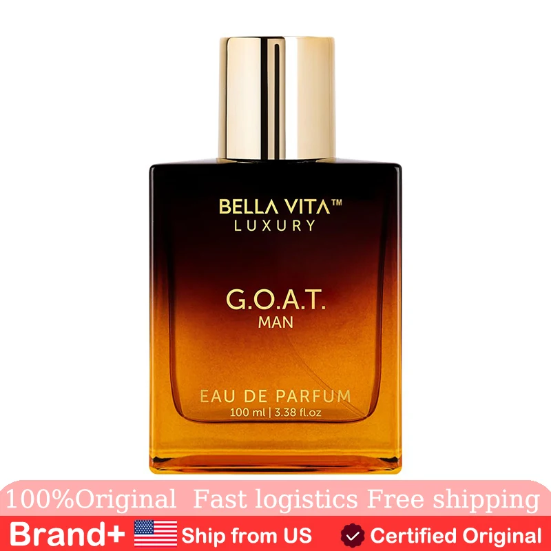 

BellaVita Luxury G.O.A.T. Men's Eau De Parfum 3.4 Fl.oz Long Lasting Fragrance Cologne Cologne Valentine's Day Gift for Him
