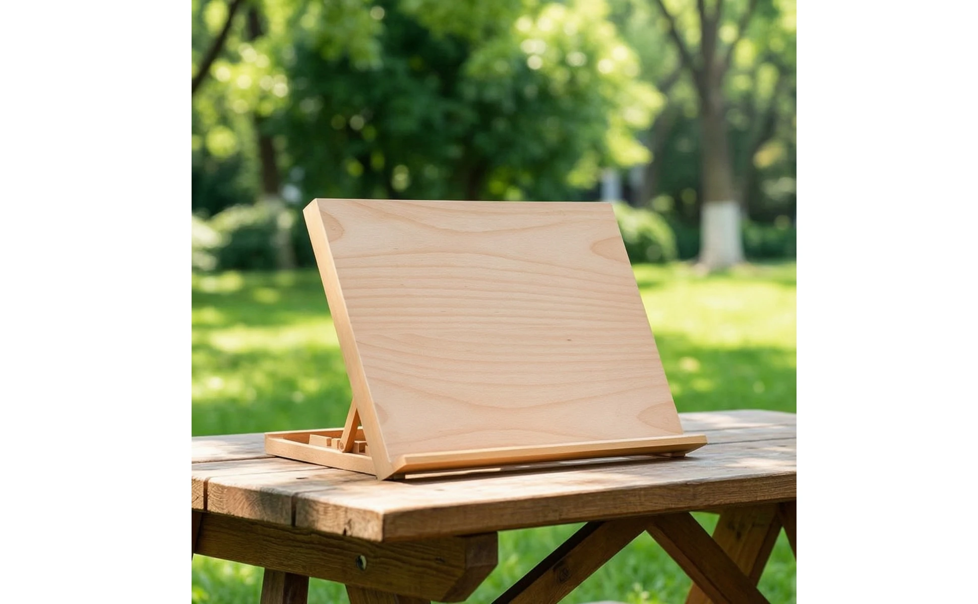 Wooden Tabletop Easel Portable Tabletop Painting Easel Drawing Stand Compact Easy to Store for Artists, Home Workspace, Studio