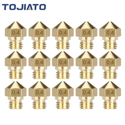 20Pcs MK10 Nozzles 0.2-1.0mm for 3D Printer M7 Brass Extruder Head Hotend Nozzle Fit for 1.75mm Filament Flashforge 3d Printer
