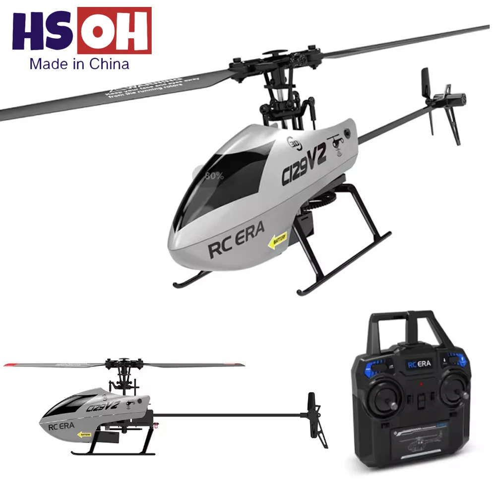 

C129 V2 RC Helicopter 6 Channel Remote Controller Helicopter Charging Toy 3D Flip Remote Control Aircraft Hobby Toys