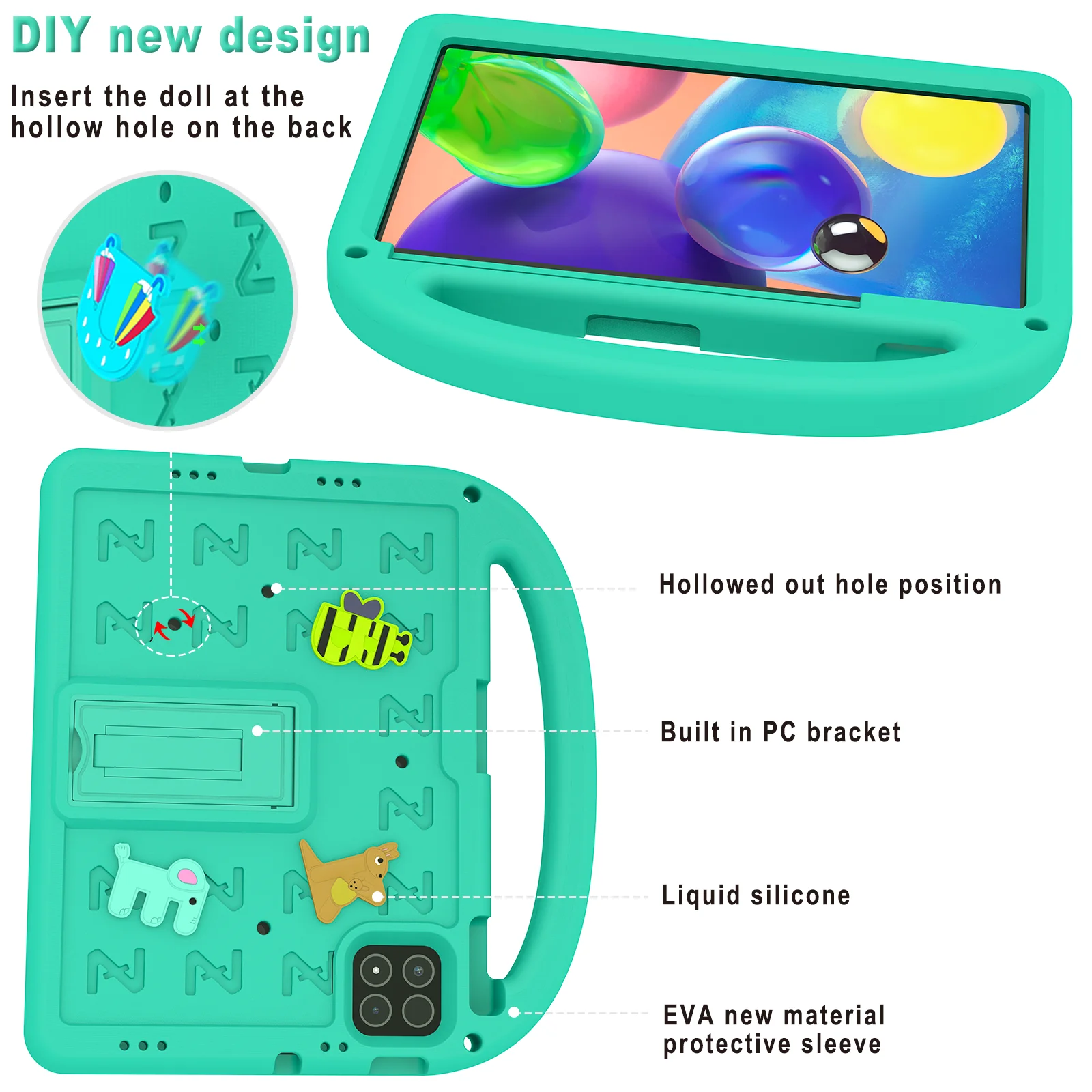 Cartoon EVA For Xiaomi Poco Pad X1 2025 7 8 11.2