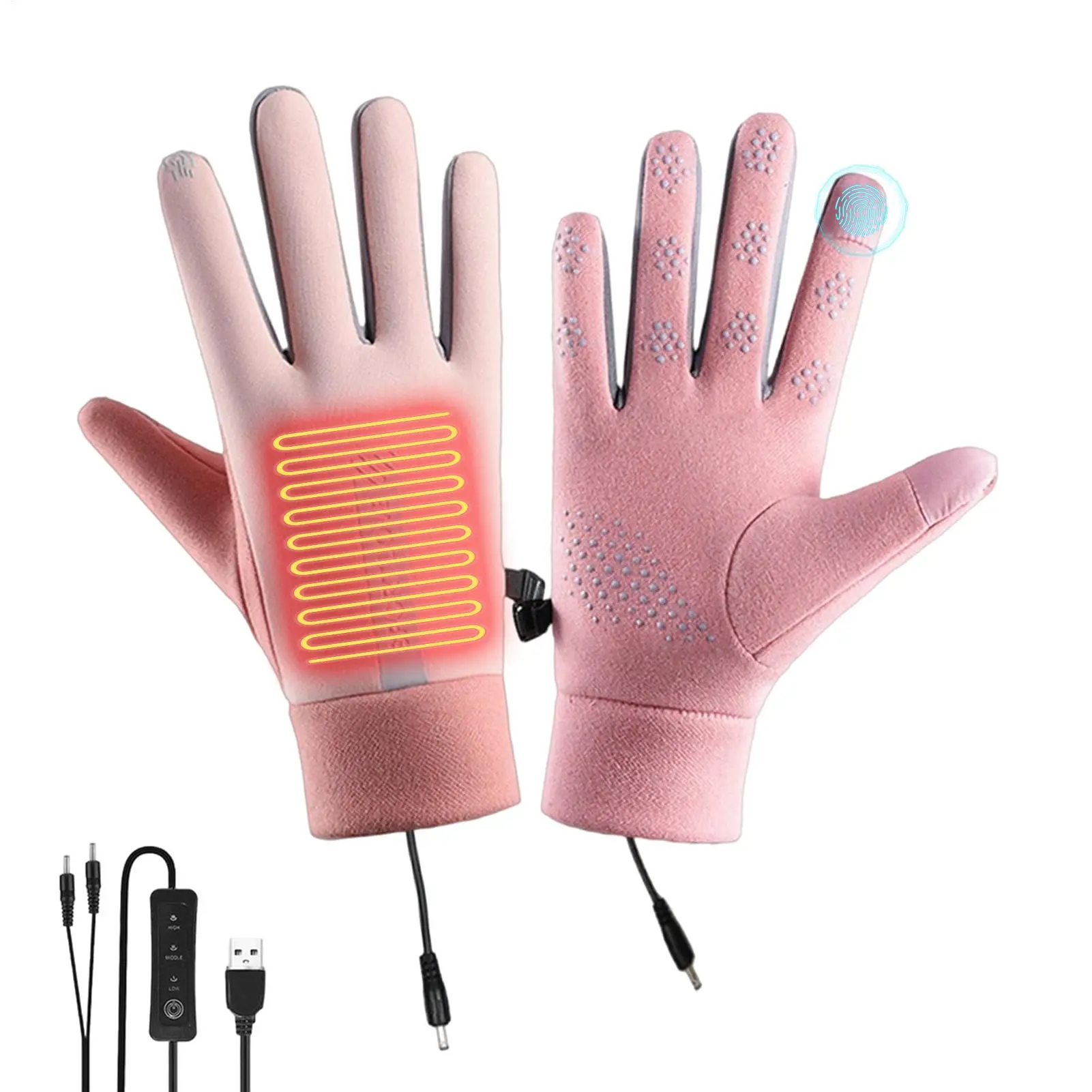 

Electric Heated Gloves Flexible Control USB Powered Warm USB Heating Gloves Hand Warmers For Skiing Hiking Cycling Snowboarding