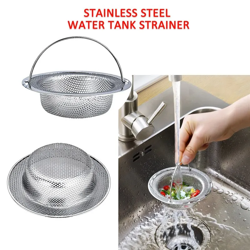 

Stainless Steel Bathtub Hair Catcher Stopper Shower Drain Hole Filter With handle Trap Kitchen Metal Sink Strainer Floor Drain