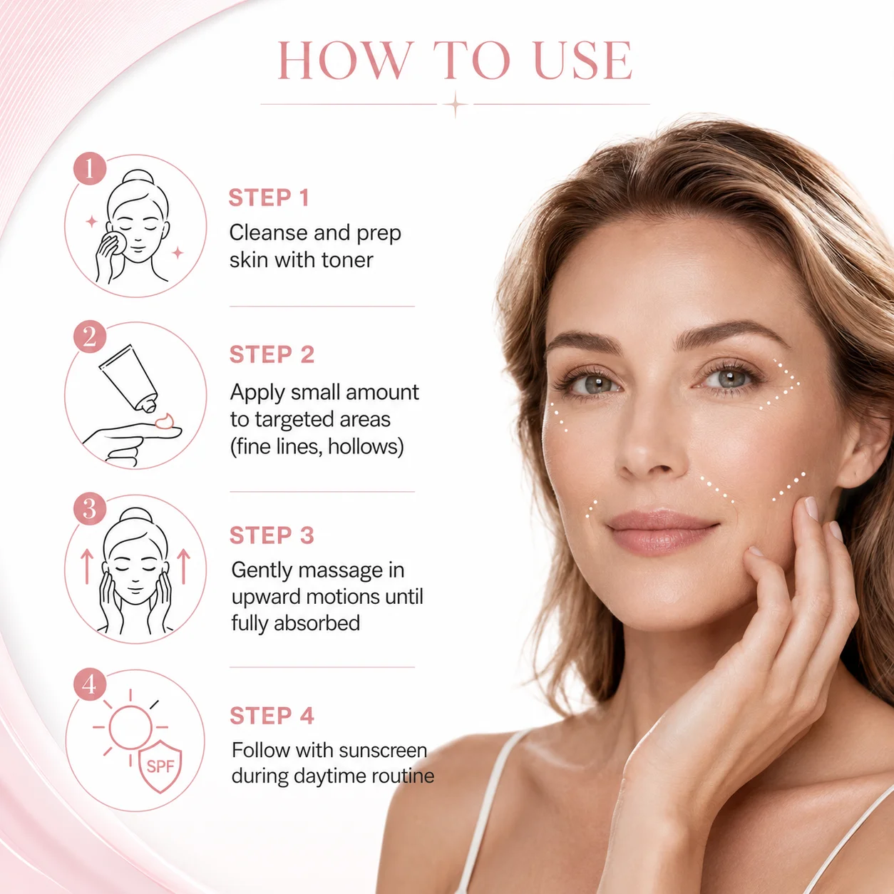 PDRN Volumen-Fill Booster Creme für Gesicht Faltenreduktion Straffung Lifting Anti-Aging Feuchtigkeitsspendende Tägliche Pflege 30ml – Detail 4