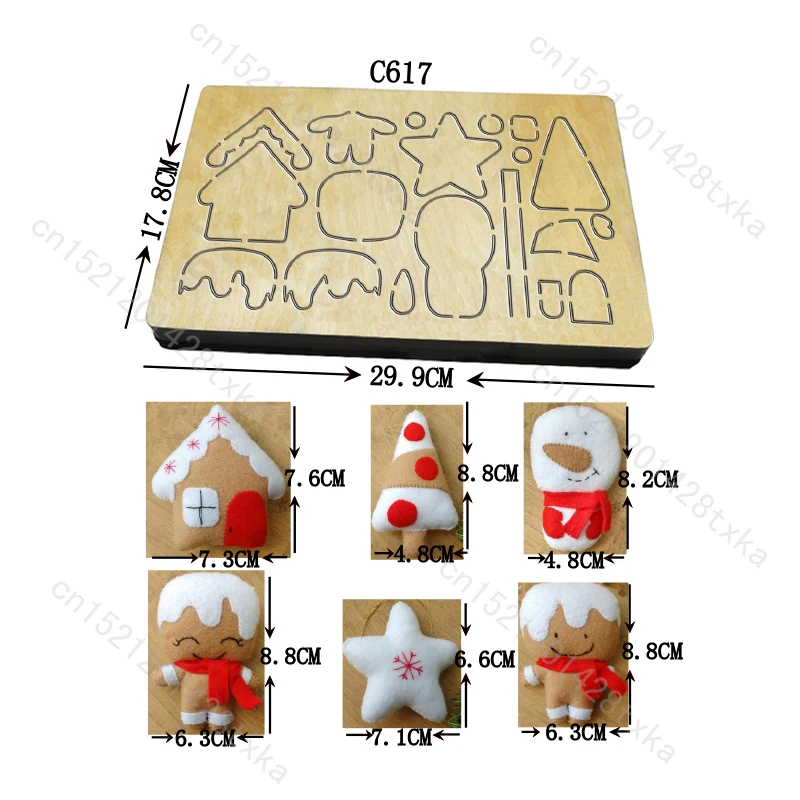 

Рождественская деревянная штамп для скрапбукинга, штампы C-617, несколько размеров, новые