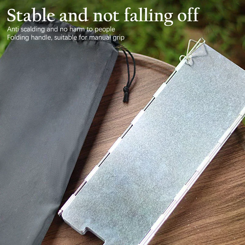 

Outdoor Card Stove Windproof Board Stove Windproof Cover Gas Stove Head Picnic Camping Baffle Gas Stove Windproof Baffle