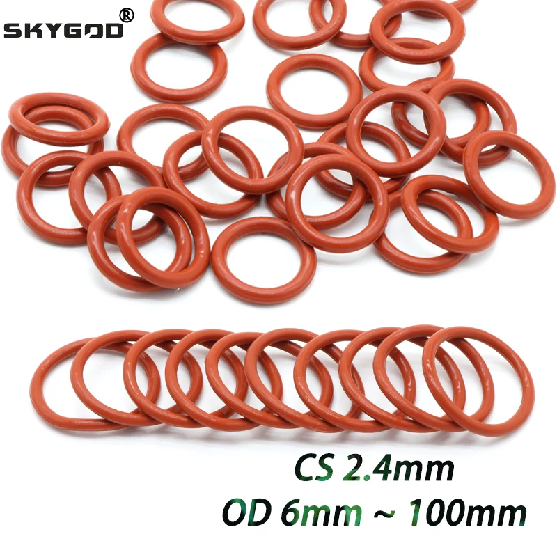 10/50Pcs Red Vmq O …